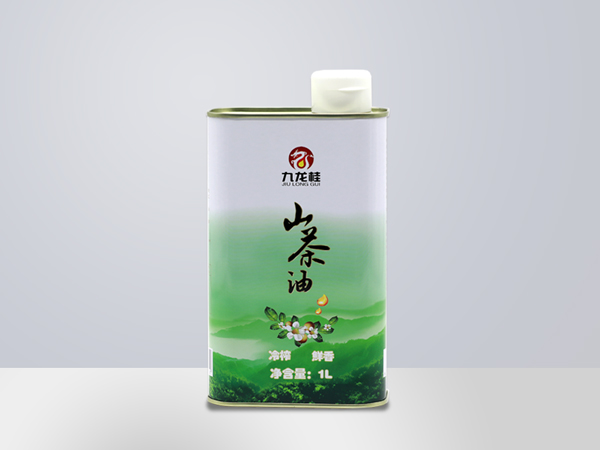 九龍桂山茶油1L馬口鐵盒