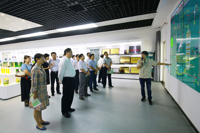 自治區(qū)人大常委會副主任、黨組副書記張秀隆一行到九龍桂山茶油指導(dǎo)工作