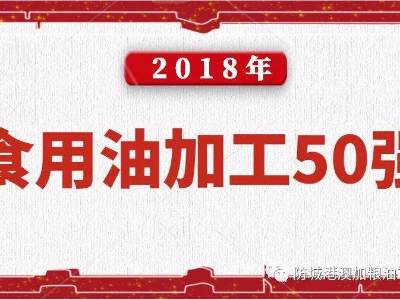 喜報|澳加糧油榮獲2018年度糧油加工企業“50強”